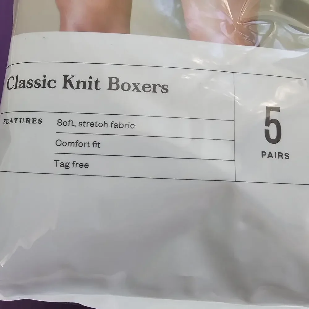 NWT Goodfellow & Co Mens Classic Boxers XXL 5 pk Underwear Loungewear Rugged